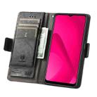 For T-Mobile REVVL 7 5G CaseNeo Splicing Dual Magnetic Buckle Leather Phone Case(Black) - 3