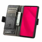 For T-Mobile REVVL 7 Pro 5G CaseNeo Splicing Dual Magnetic Buckle Leather Phone Case(Black) - 3