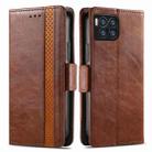 For T-Mobile REVVL 7 Pro 5G CaseNeo Splicing Dual Magnetic Buckle Leather Phone Case(Brown) - 2