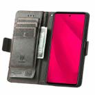 For T-Mobile REVVL 7 Pro 5G CaseNeo Splicing Dual Magnetic Buckle Leather Phone Case(Gray) - 3