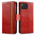 For T-Mobile REVVL 7 Pro 5G CaseNeo Splicing Dual Magnetic Buckle Leather Phone Case(Red) - 2