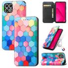 For T-Mobile T Phone 2 5G CaseNeo Colorful Magnetic Leather Phone Case(Colorful Cube) - 1