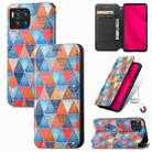 For T-Mobile REVVL 7 Pro 5G CaseNeo Colorful Magnetic Leather Phone Case(Rhombus Mandala) - 1