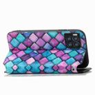For T-Mobile REVVL 7 Pro 5G CaseNeo Colorful Magnetic Leather Phone Case(Purple Scales) - 3