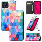 For T-Mobile REVVL 7 Pro 5G CaseNeo Colorful Magnetic Leather Phone Case(Colorful Cube) - 1