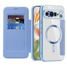 For Google Pixel 10 Pro XL Shield Magsafe RFID Anti-theft Rhombus Leather Phone Case(Blue) - 2