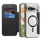 For Google Pixel 10 Pro XL Shield Magsafe RFID Anti-theft Rhombus Leather Phone Case(Black) - 2