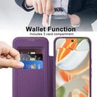 For Google Pixel 10 Pro XL Shield Magsafe RFID Anti-theft Rhombus Leather Phone Case(Purple) - 3