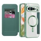 For Google Pixel 10 Pro XL Shield Magsafe RFID Anti-theft Rhombus Leather Phone Case(Green) - 2