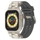 For Apple Watch Ultra 49mm Mecha Two Claw Silicone Watch Band(Gray) - 1