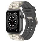 For Apple Watch Series 6 44mm Mecha Two Claw Silicone Watch Band(Gray) - 1