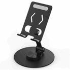 YY-027 360 Degree Rotation Foldable Desktop Phone Tablet Holder(Black) - 1