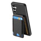 For Samsung Galaxy A05s Carbon Fiber Vertical Flip Wallet Stand Phone Case(Black) - 3