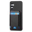 For Samsung Galaxy A34 5G Carbon Fiber Vertical Flip Wallet Stand Phone Case(Black) - 2