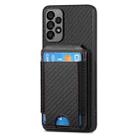 For Samsung Galaxy M23 5G Carbon Fiber Vertical Flip Wallet Stand Phone Case(Black) - 2
