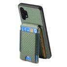 For Samsung Galaxy A32 5G Carbon Fiber Vertical Flip Wallet Stand Phone Case(Green) - 3
