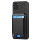 For Samsung Galaxy A31 Carbon Fiber Vertical Flip Wallet Stand Phone Case(Black) - 2