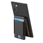 For Samsung Galaxy Note10 Carbon Fiber Vertical Flip Wallet Stand Phone Case(Black) - 3