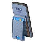 For Samsung Galaxy S10e Carbon Fiber Vertical Flip Wallet Stand Phone Case(Blue) - 3