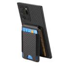 For Samsung Galaxy Note20 Ultra Carbon Fiber Vertical Flip Wallet Stand Phone Case(Black) - 3