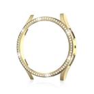 For Samsung Galaxy Watch 7 40mm Single Diamond Hollow PC Watch Protective Case(Gold) - 2