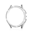 For Samsung Galaxy Watch 7 40mm Single Diamond Hollow PC Watch Protective Case(Silver) - 2