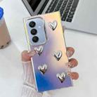 For Samsung Galaxy A25 5G Electroplating 5-Heart Laser Texture TPU Phone Case(Water Ripples) - 1