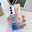 For Samsung Galaxy A35 5G Electroplating 5-Heart Laser Texture TPU Phone Case(Water Ripples) - 1