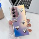 For Samsung Galaxy A14 5G Electroplating 5-Heart Laser Texture TPU Phone Case(Water Ripples) - 1