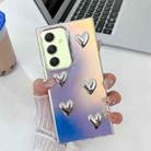 For Samsung Galaxy A54 5G Electroplating 5-Heart Laser Texture TPU Phone Case(Water Ripples) - 1