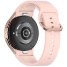 For Samsung Galaxy Watch 7 40 / 44mm Solid Color Colorful Buckle Quick Release Silicone Watch Band(Pink) - 2