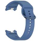 For Samsung Galaxy Watch FE 40mm Solid Color Colorful Buckle Quick Release Silicone Watch Band(Blue) - 3