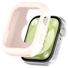 For Huawei Watch Fit3 Solid Color Silicone Watch Protective Case(Pink) - 1