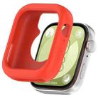 For Huawei Watch Fit3 Solid Color Silicone Watch Protective Case(Red) - 1