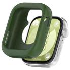 For Huawei Watch Fit3 Solid Color Silicone Watch Protective Case(Army Green) - 1