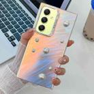 For Samsung Galaxy A34 5G Electroplating Pearl Laser Texture TPU Phone Case(Feather Yarn) - 1