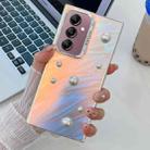 For Samsung Galaxy A14 5G Electroplating Pearl Laser Texture TPU Phone Case(Feather Yarn) - 1