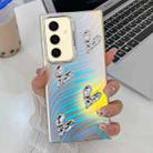 For Samsung Galaxy S24+ 5G Electroplating 4-Heart Laser Texture TPU Phone Case(Water Ripples) - 1