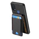 For Motorola Moto E20 / E30 Carbon Fiber Vertical Flip Wallet Stand Phone Case(Black) - 3