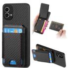 For Motorola Moto G Stylus 5G 2024 Carbon Fiber Vertical Flip Wallet Stand Phone Case(Black) - 1