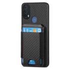 For Motorola Moto G Play 2024 4G Carbon Fiber Vertical Flip Wallet Stand Phone Case(Black) - 2