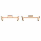 For vivo Watch GT 22mm 1 Pair Metal Watch Band Connector(Rose Gold) - 1