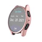 For Samsung Galaxy Watch 7 40mm Full Coverage TPU Electroplated Watch Protective Case(Pink) - 2