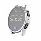 For Samsung Galaxy Watch Ultra 47mm Hollow Out TPU Electroplated Watch Protective Case(Silver) - 2