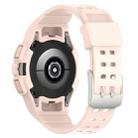 For Samsung Galaxy Watch FE 40mm Armored TPU Integrated Watch Band(Pink) - 2