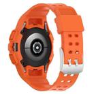 For Samsung Galaxy Watch FE 40mm Armored TPU Integrated Watch Band(Orange) - 2