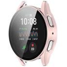 For Samsung Galaxy Watch 7 40mm PC+Tempered Film Integrated Waterproof Watch Protective Case(Rose Gold) - 2