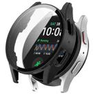 For Samsung Galaxy Watch 7 44mm PC+Tempered Film Integrated Waterproof Watch Protective Case(Black) - 1