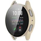 For Samsung Galaxy Watch 7 44mm PC+Tempered Film Integrated Waterproof Watch Protective Case(Ivory) - 2