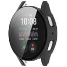 For Samsung Galaxy Watch 7 44mm PC+Tempered Film Integrated Waterproof Watch Protective Case(Matte Black) - 2